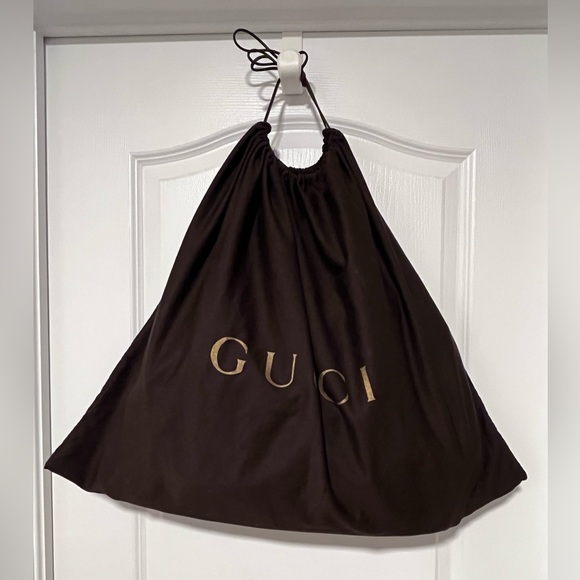 GUCCI Red Wine Burgundy Guccissima Large Sukey Leather Tote Hobo Shoulder Bag - Picture 12 of 12